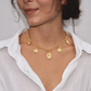 Veiled Charms Choker in Gold