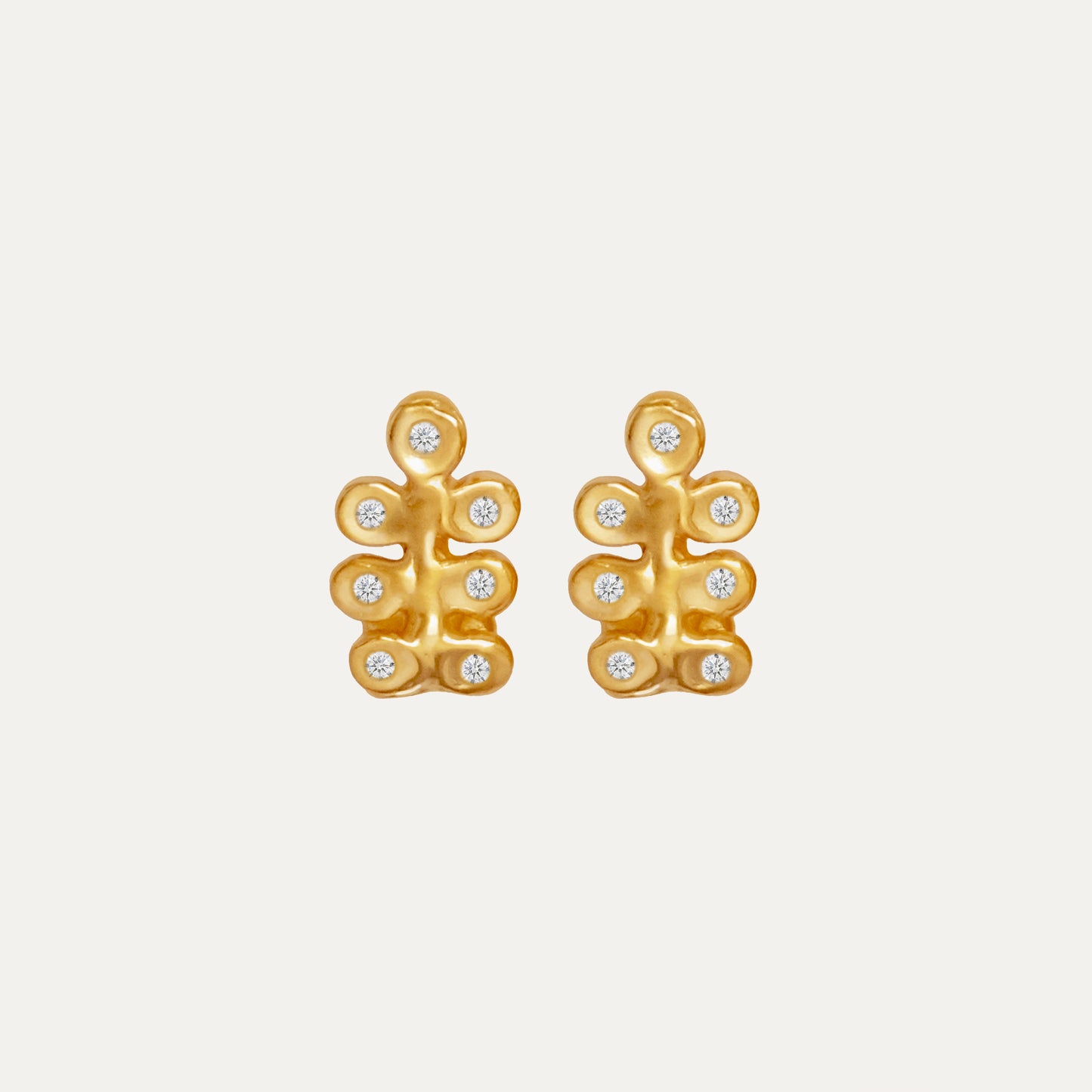 Mini Twin Idol Earrings with Gems